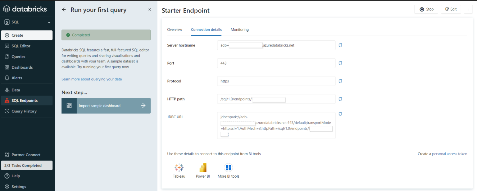Connecter Power BI au SQL endpoint de Databricks – Methodidacte